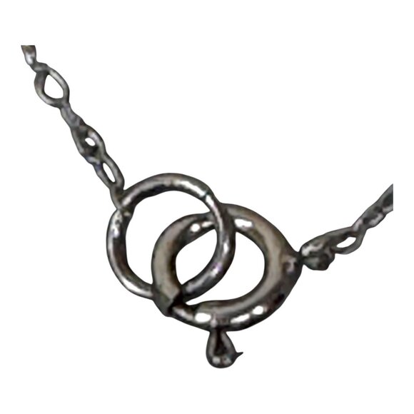 Sterling Silver Delicate Pearl Cluster Necklace Minimalist Elegant Design 18" - Picture 7 of 8